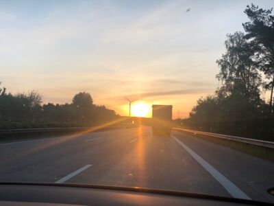 Sonnenaufgang vor den Toren Hamburgs